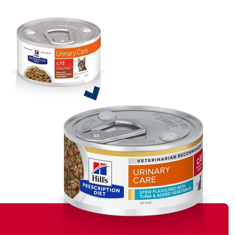 Hill's Prescription Diet c/d Multicare Stress Stew with Tuna & Vegetables 24 x 82g