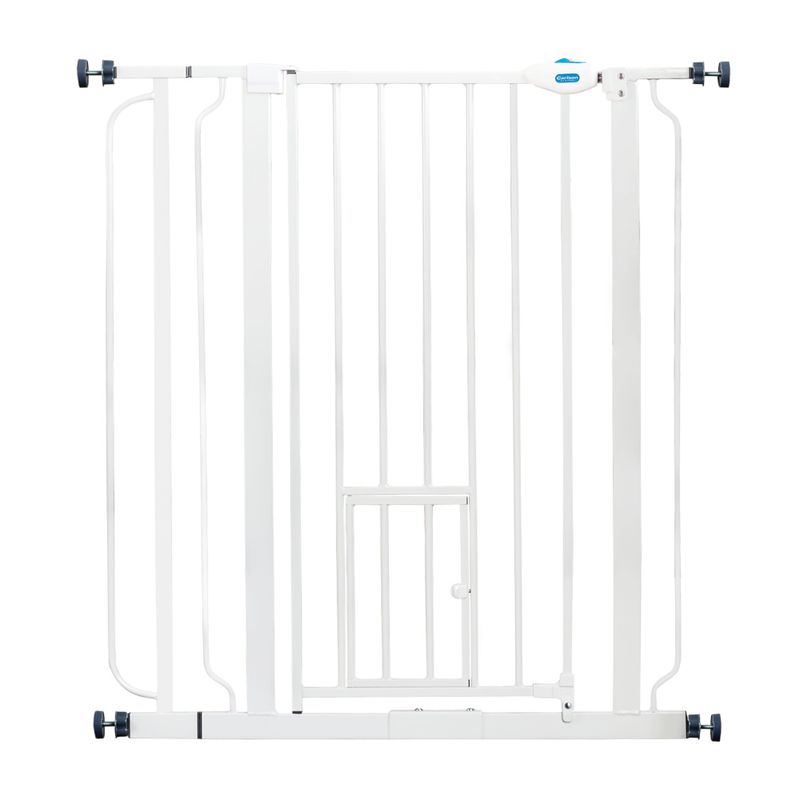 Carlson Extra High Pet Gate with Cat Flap Height 91.44cm, Width 73.66 - 92.71cm