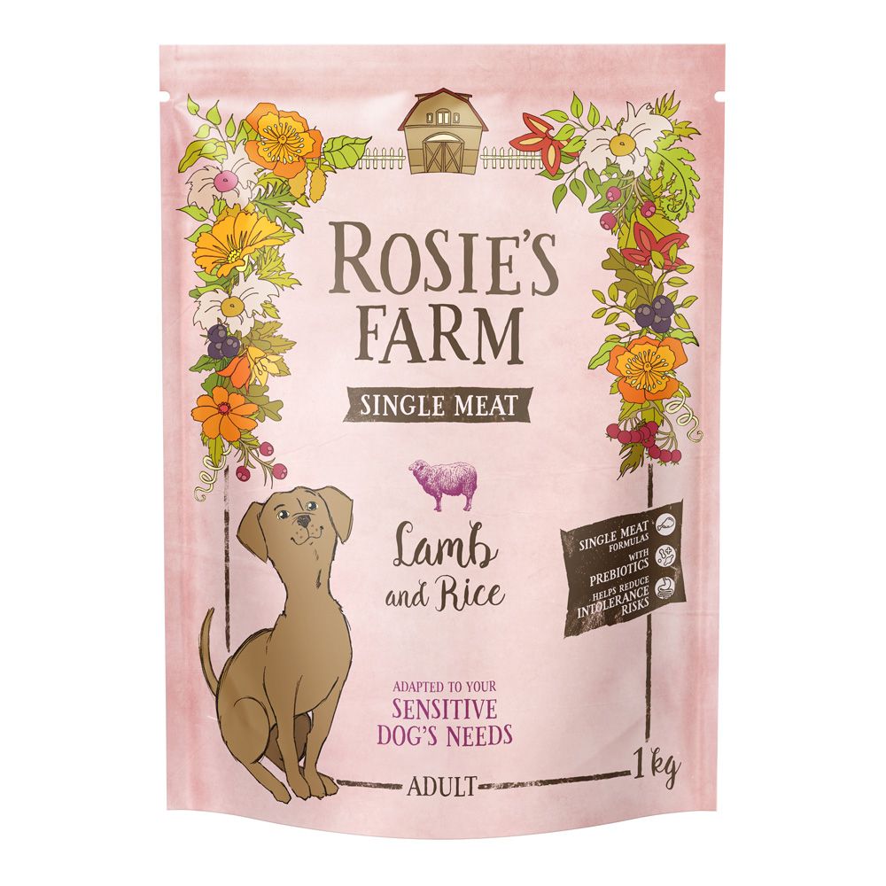 Rosie's Farm Single Meat Adult Lamb with Rice 1kg