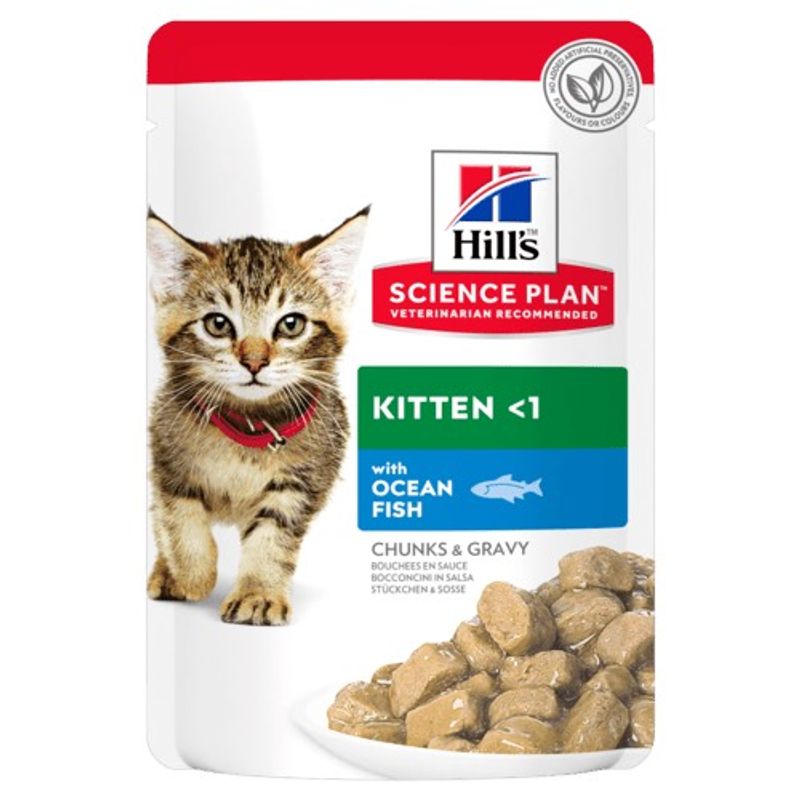 Hill's Science Plan Kitten Pouches Ocean Fish (12 x 85g)