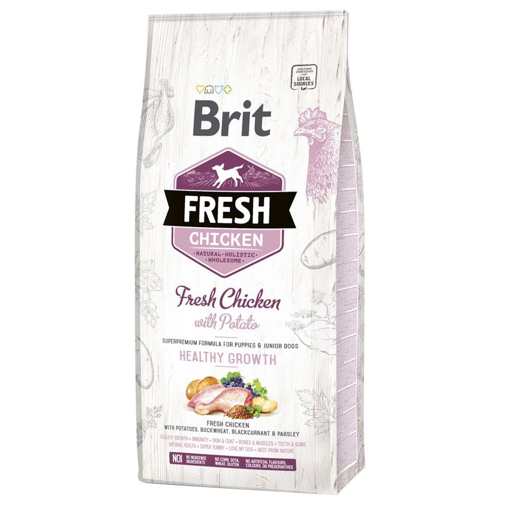 Brit Fresh chicken with potato Puppy Healthy Growth 12kg