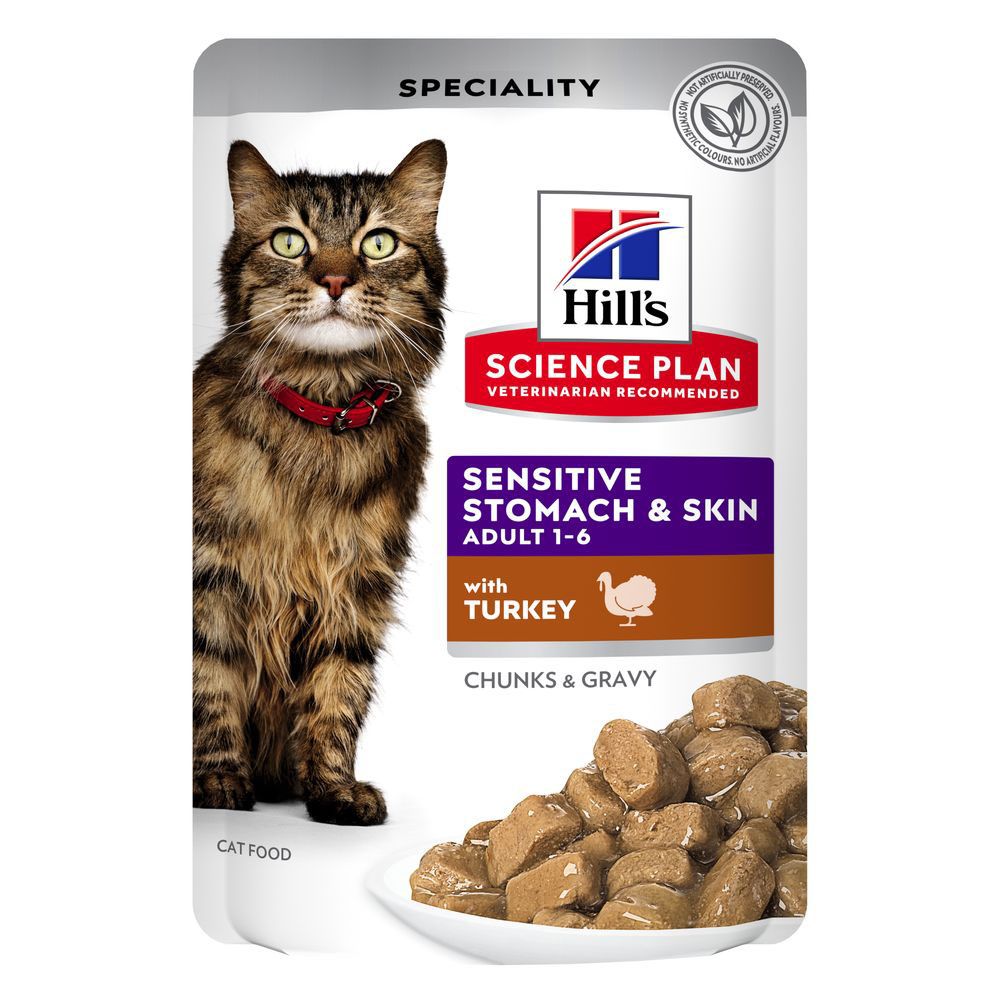 Hill's Science Plan Adult Sensitive Stomach & Skin Turkey (12 x 85g)