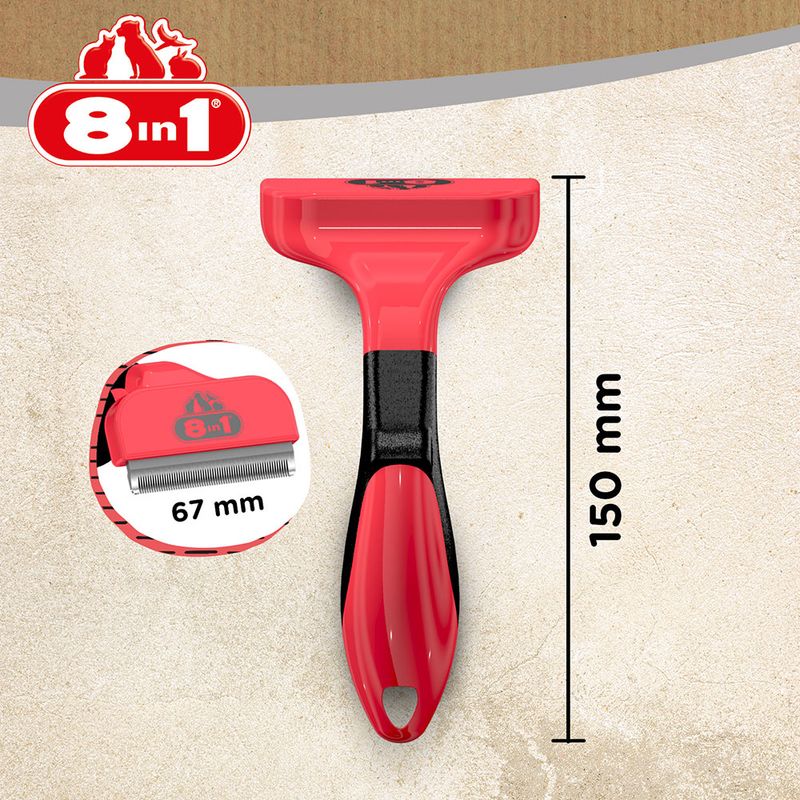 8in1 Perfect Coat DeShedder S: Comb width 4.6 cm
