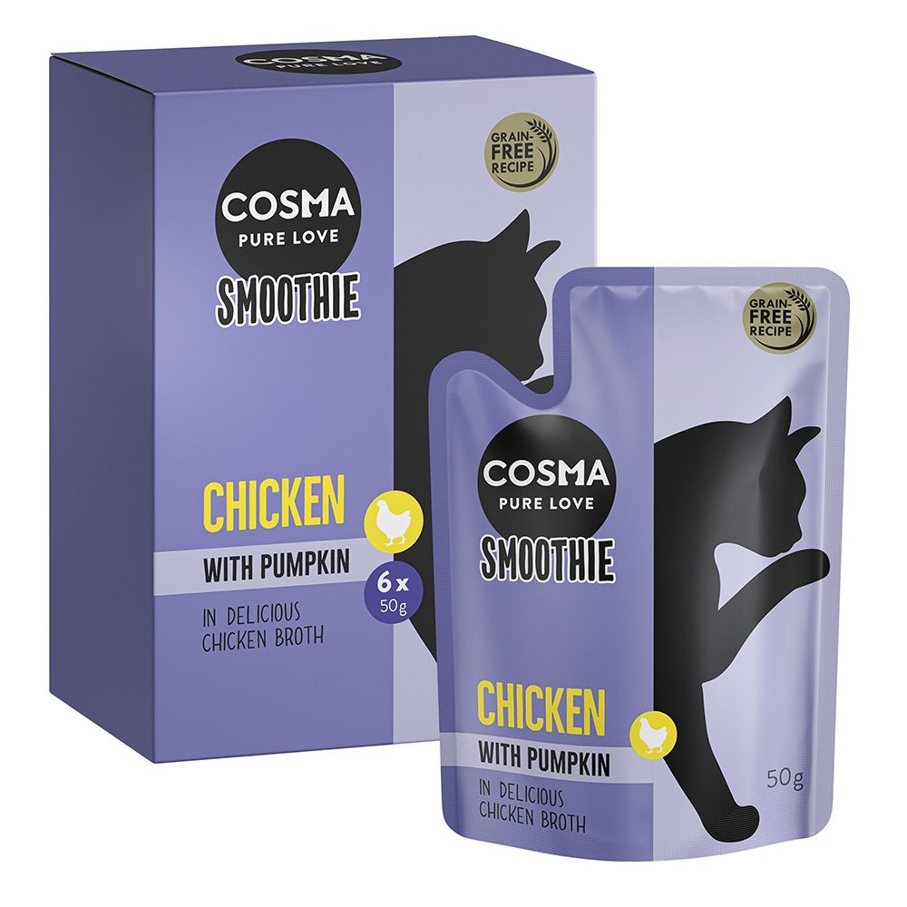 Cosma Smoothies 6 x 50g Chicken with Pumpkin