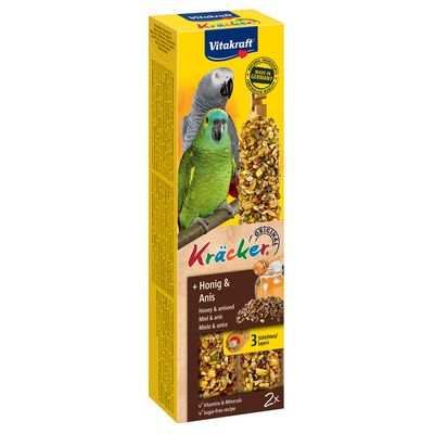 Vitakraft Parrot Cracker Sticks 2 Honey & Aniseed (180g)