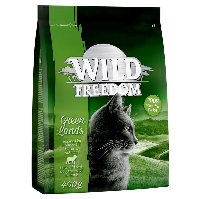 Wild Freedom Adult Dry Cat Food Mixed Packs Poultry, Salmon & Lamb (3 x 400g)