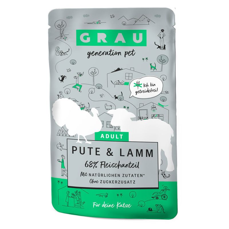 GRAU Adult grain-free 16 x 125 g Pure beef