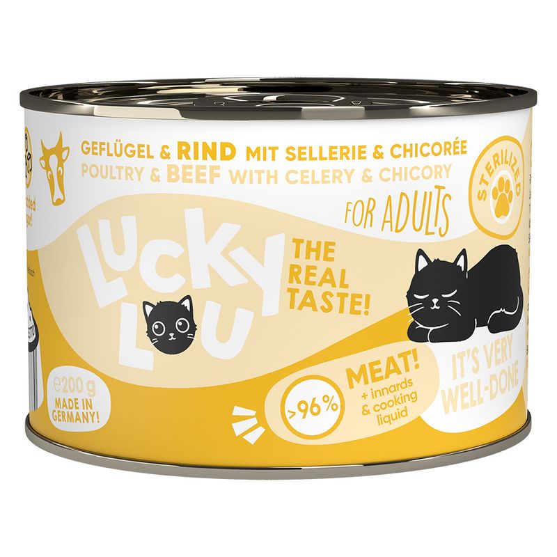 Lucky Lou Adult Saver Pack 24 x 200g Poultry & Duck