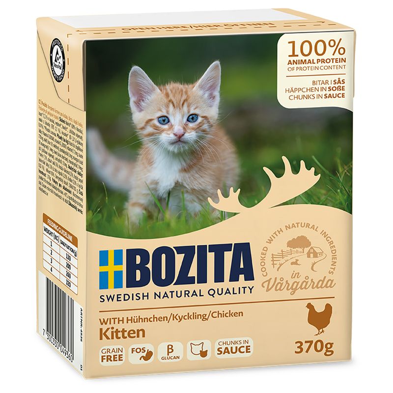Bozita Tetra Morsels in sauce 6 x 370 g Chicken for kittens