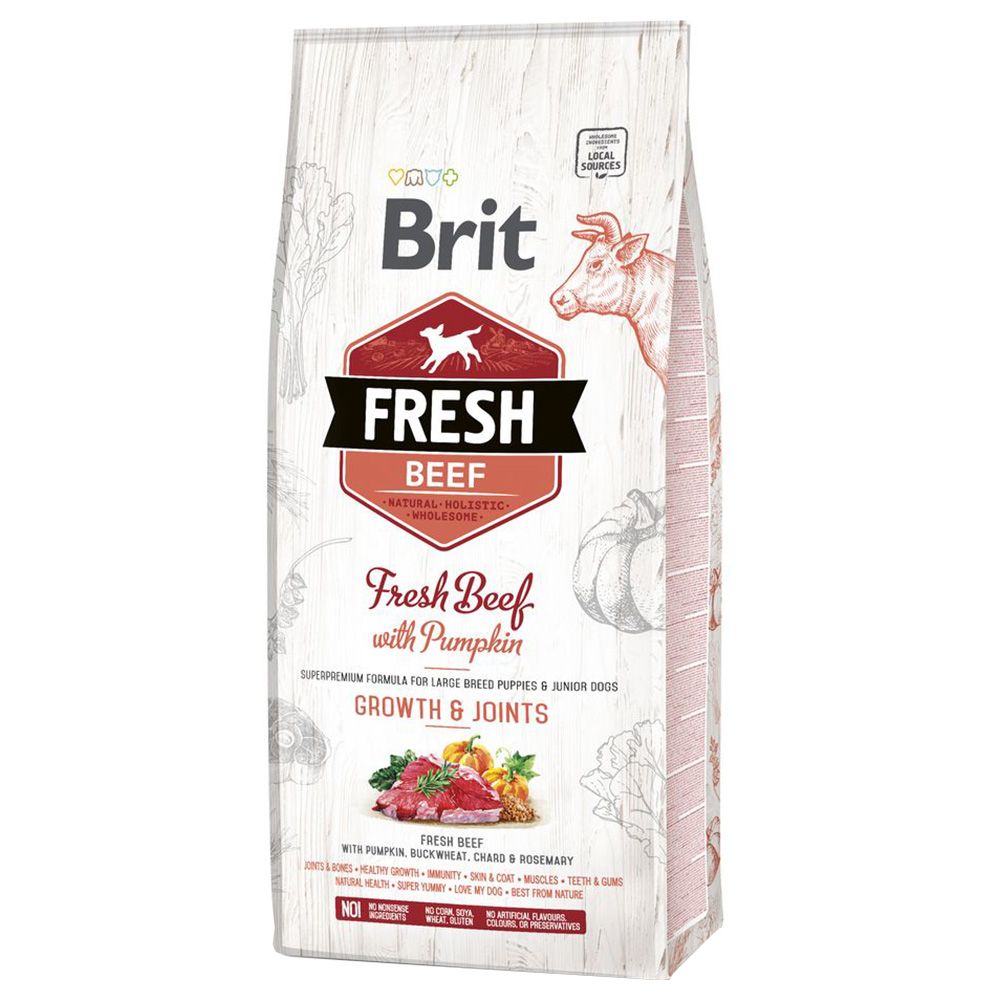 Brit Fresh beef with squash Puppy Large 12kg