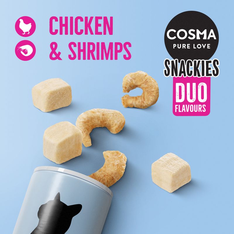 Cosma Snackies DUO 2 in 1 Freeze-dried Cat Snacks Chicken & Tuna (26g)