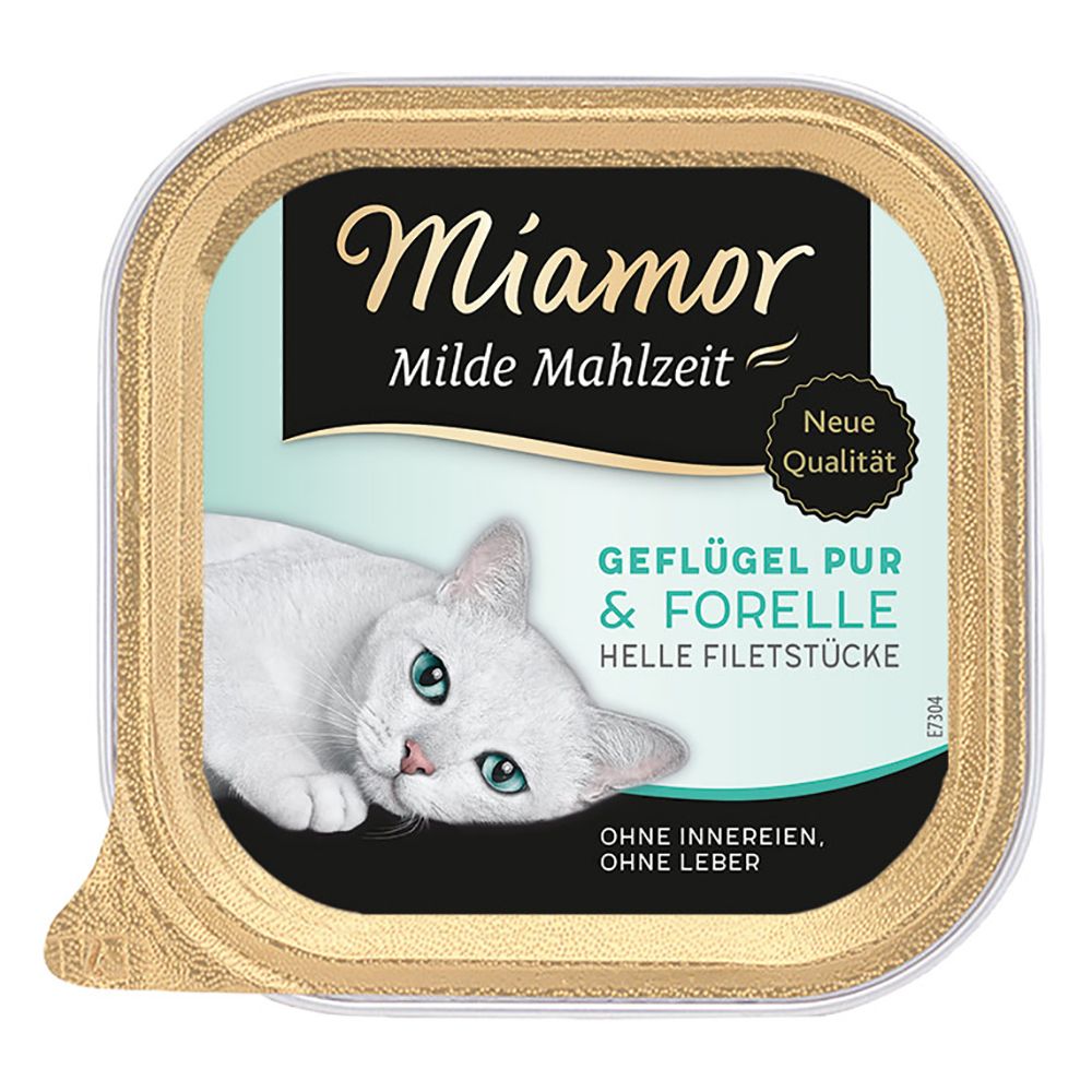 Miamor Mild Meal 6 x 100g Pure Poultry & Salmon