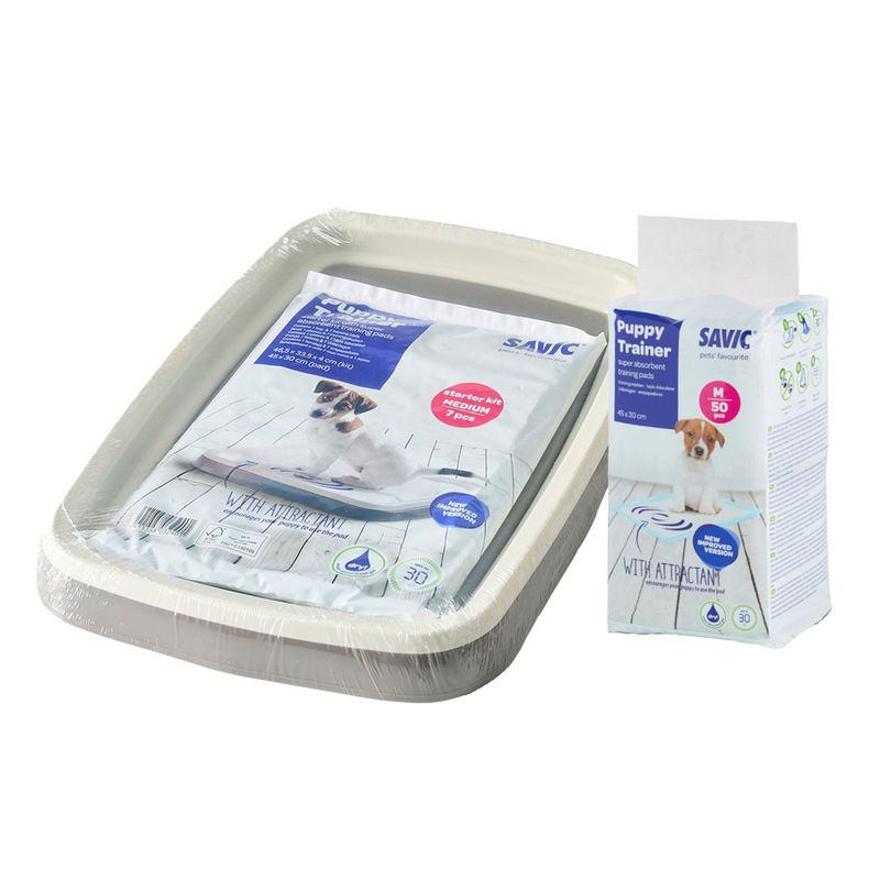 Savic Puppy Trainer Starter Set M (with 7 Pads)