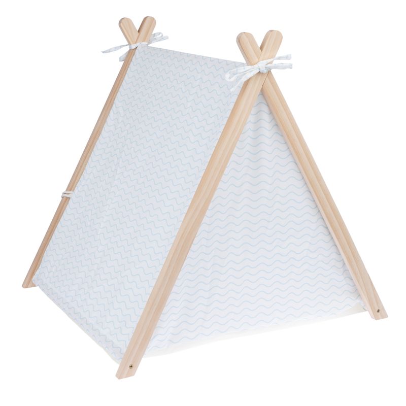 TIAKI Blue Wave Cat Teepee 56.5 x 61.5 x 61 cm (L x W x H)