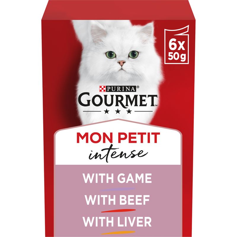 Gourmet Mon Petit 6 x 50g Tuna, Salmon, Trout