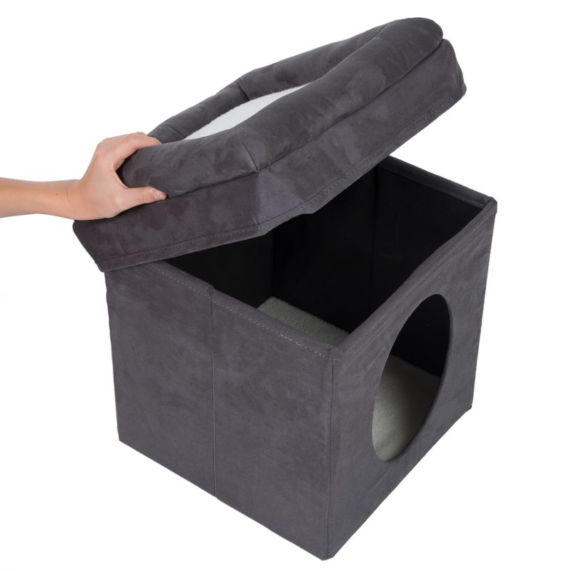 Collapsible Cube Cat Den 39 x 39 x 42 cm (L x W x H)