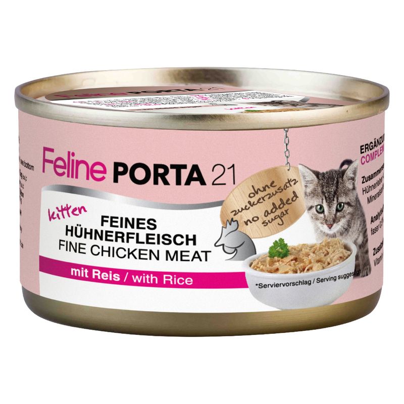 Feline Porta 21 - 6 x 90g Whole Tuna with Shrimps