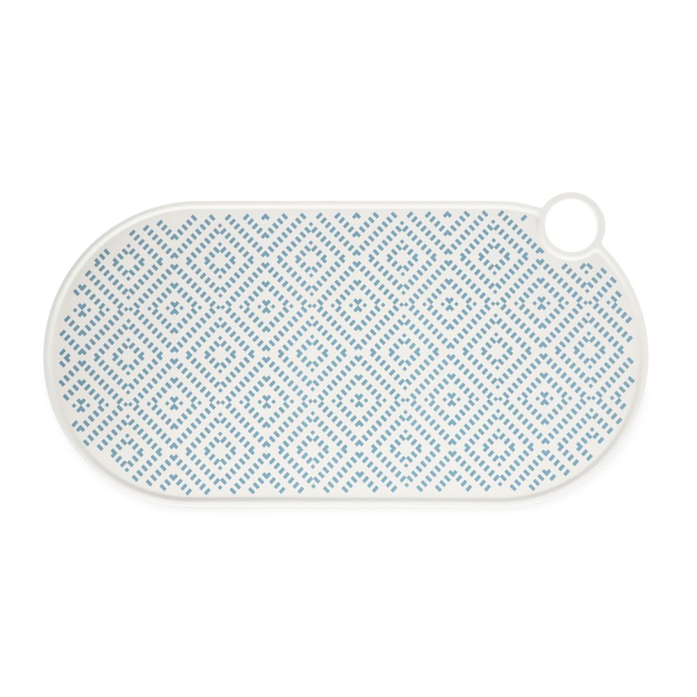 TIAKI Silicone Bowl Mat Green Rhombus L 50 X W 25 cm