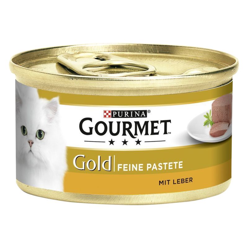 Gourmet Gold Pâté Recipes 12 x 85g Meat & Fish Mixed Pack (Rabbit, Chicken, Salmon, Kidney)
