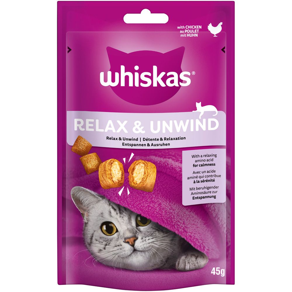 Whiskas Snacks Relax & Unwind Chicken (45g)