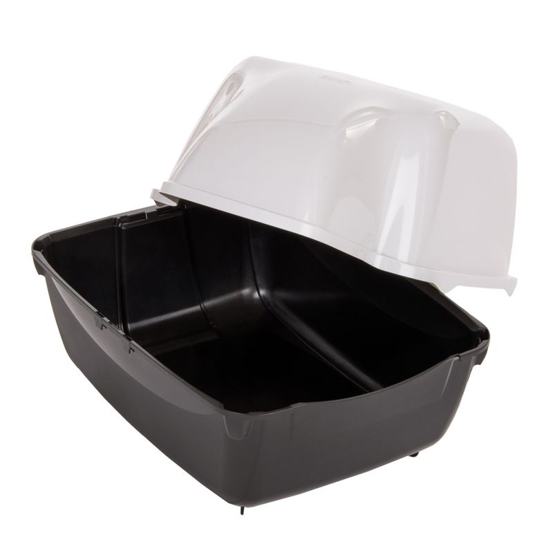 Ferplast Outdoor Cat Litter Tray Black/White