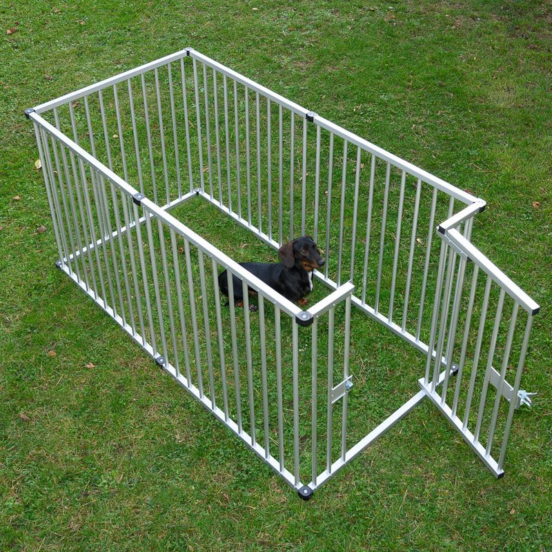 Aluminium Puppy Playpen 6 Fencing Units 80 x 80cm (W x H)