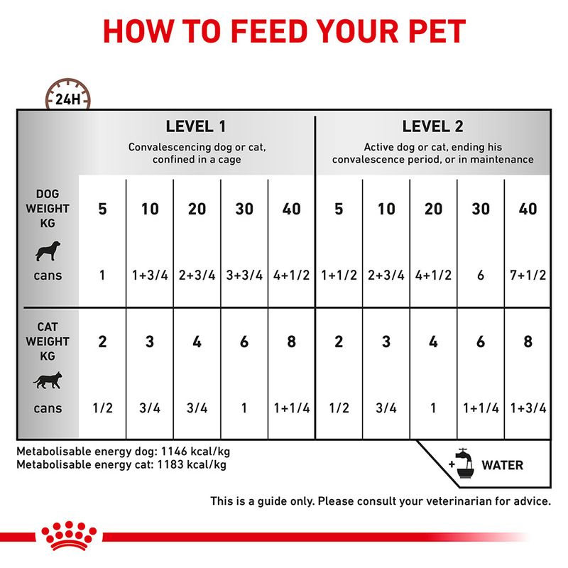 Royal Canin Veterinary Dog & Cat – Recovery Mousse 12 x 195g