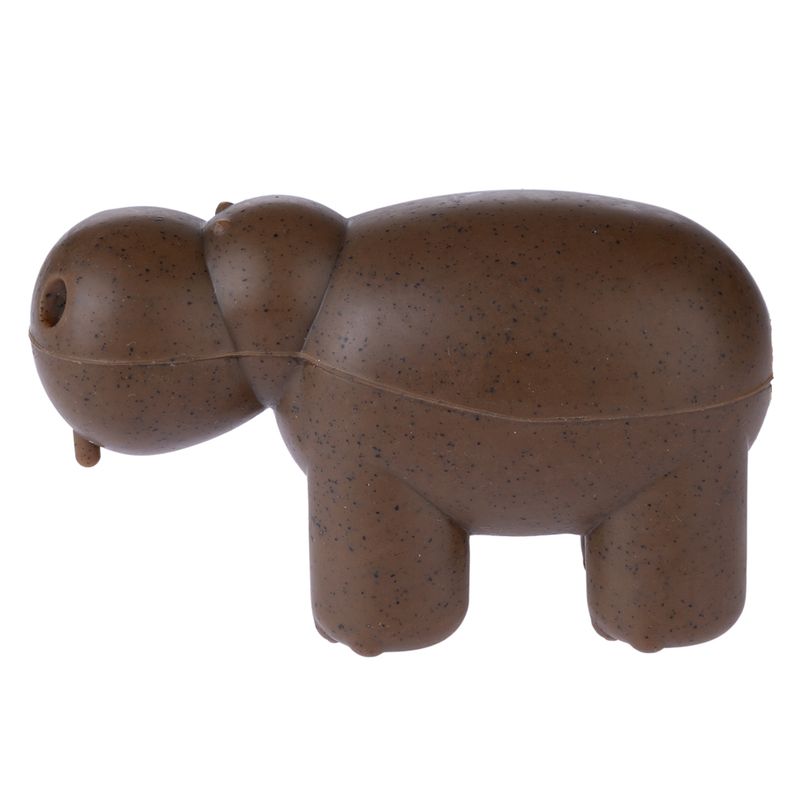 TIAKI Hippo Squeaky Chew Toy 13.5 x 6 x 8 cm (L x W x H)