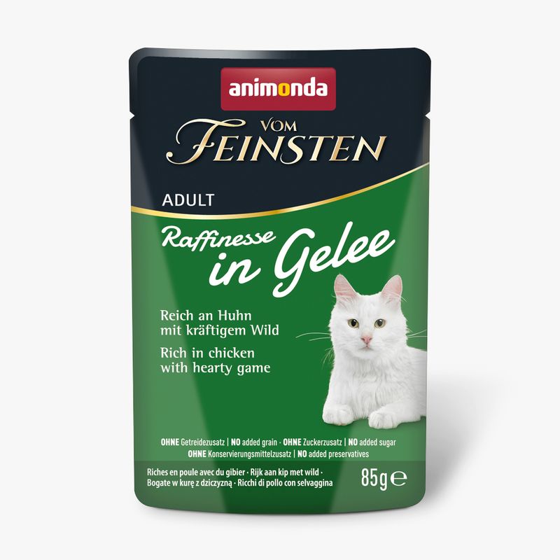 animonda vom Feinsten Adult Raffinesse in Jelly 24 x 85g Rich in Chicken with Beef