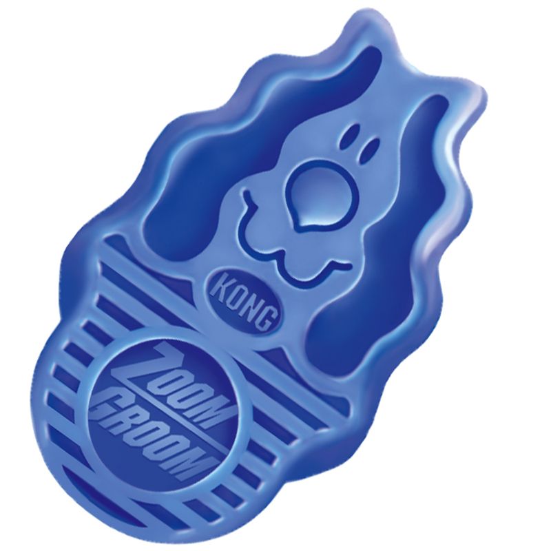 KONG Massage Brush Zoom Groom blue