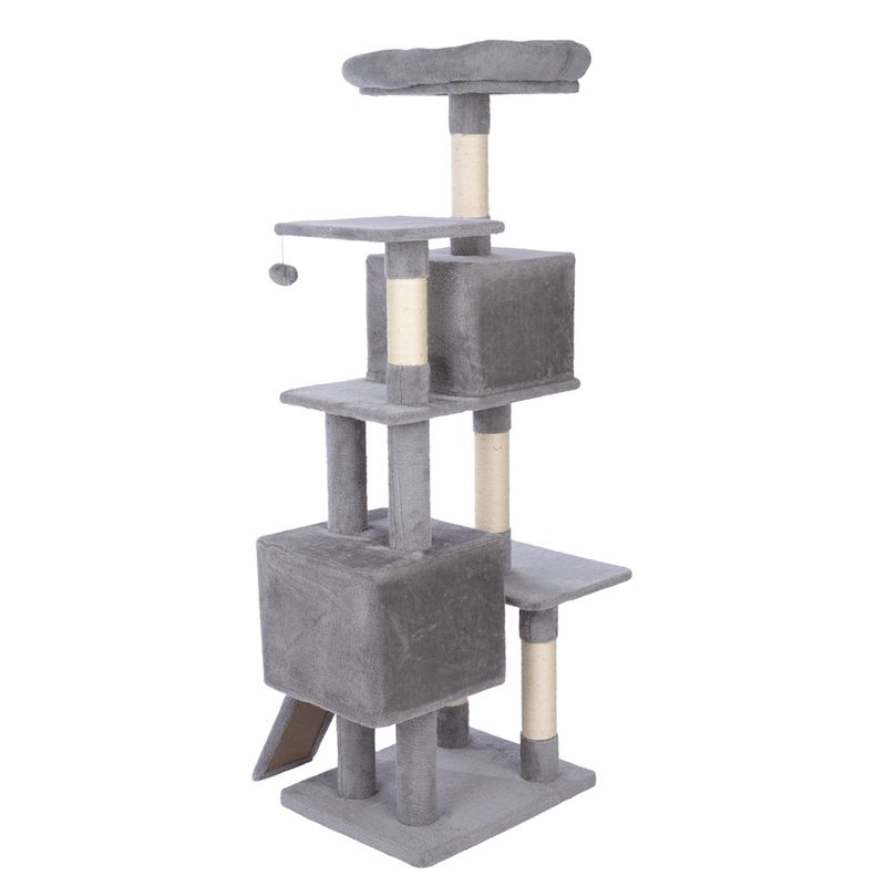 zooplus Basics Scratching Tree - Large Grey