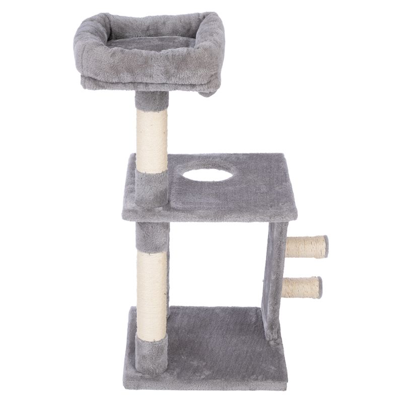 zooplus Basics Scratching Tree - Small Grey