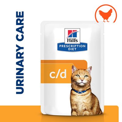 Hill's Prescription Diet Feline c/d Multicare Urinary Care - Chicken 12 x 85g Pouches