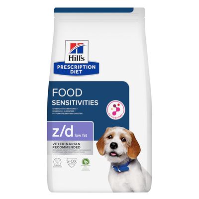 Hill's Prescription Diet z/d Food Sensitivities Low Fat Hydrolysed Soya 3kg