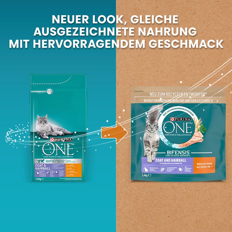 PURINA ONE Coat & Hairball 1.4 kg