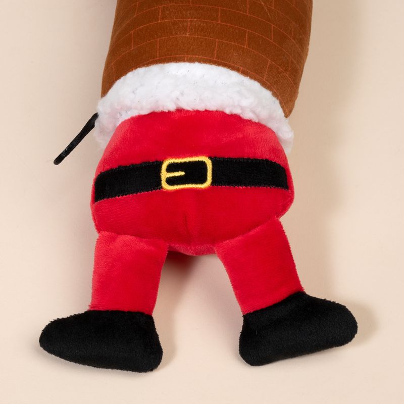 TIAKI Santa's Chimney Plush Dog Toy approx. 48 x 11 x 8 cm (L x W x H)