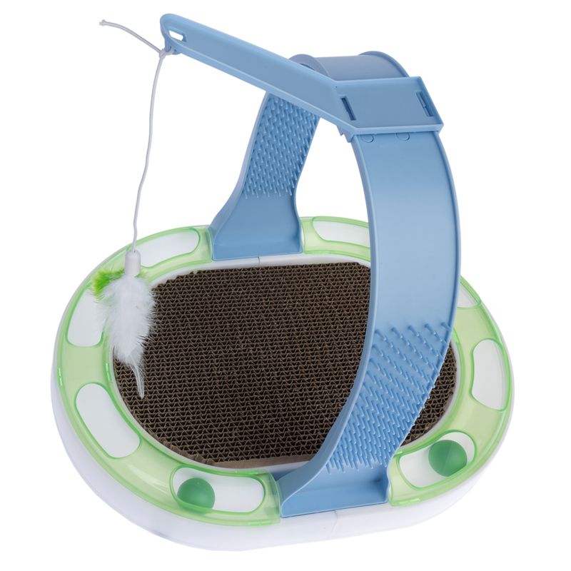 TIAKI Interactive 3-in-1 Cat Scratcher Toy 40 x 30 x 31.5 cm (L x W x H)