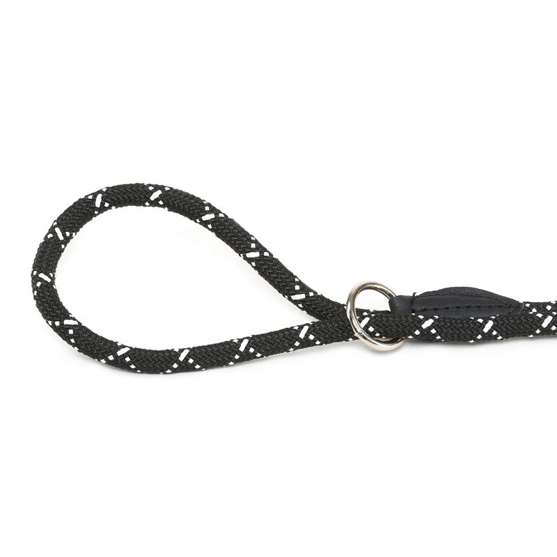 JULIUS-K9 IDC® Adjustable Rope Lead Black: 220cm Length, diameter 12mm