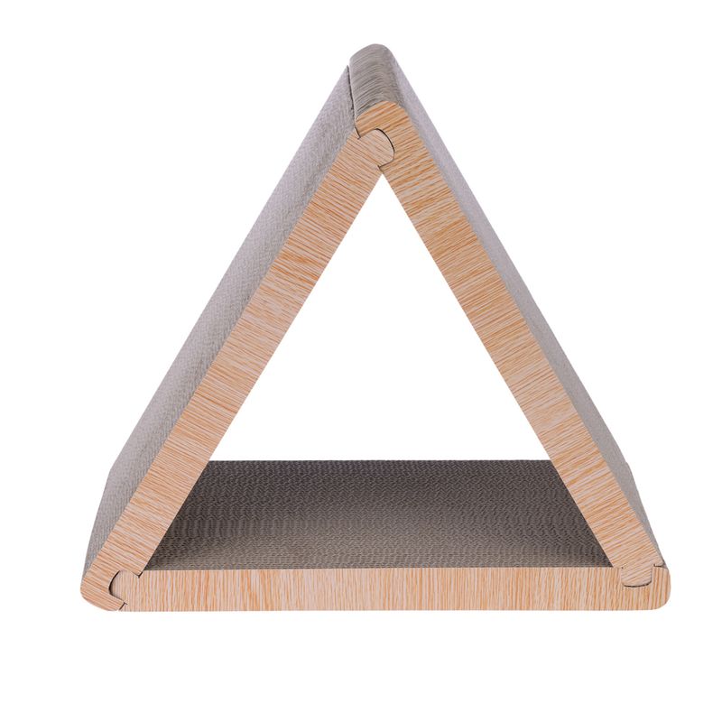 TIAKI Triangle Corrugated Cardboard Scratching Furniture 45 x 22.5 x 40.5 cm (L x W x H)