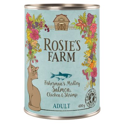 Rosie's Farm Adult Fisherman's Medley with Salmon, Chicken & Shrimp 16 x 100g (trays)