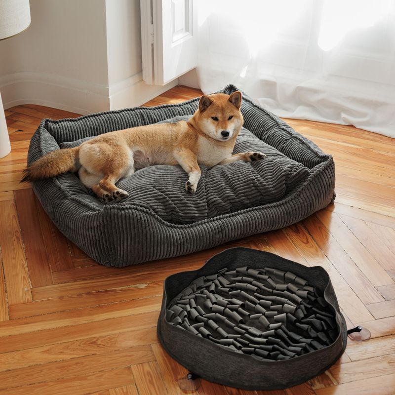 Modern Living Dog Bed Helena L: 65 x W x H 60 x 18 cm, beige