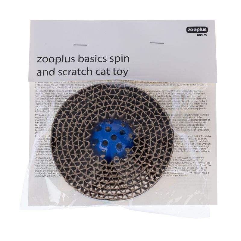 zooplus Basics Spin & Scratch Cat Toy diameter 10 x (H) 4 cm