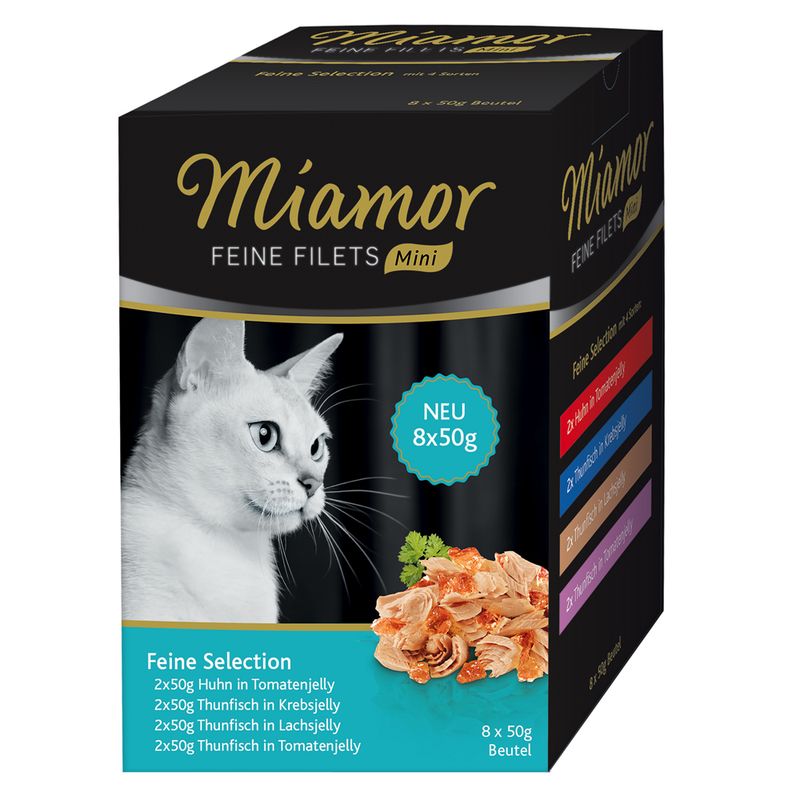 Miamor Fine Fillets Mini Pouch Multipacks 8 x 50g Mixed pack 2