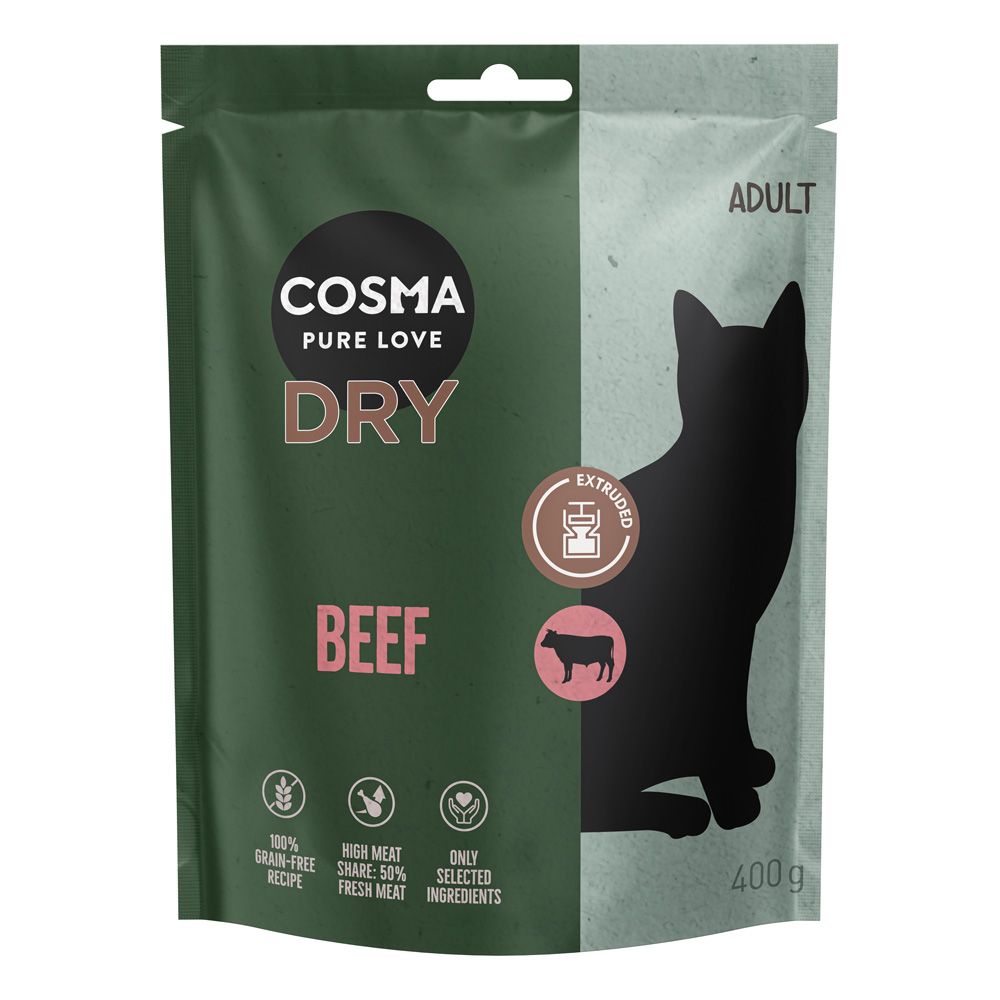 Cosma Extruded Beef Dry Food 400g