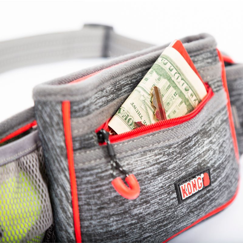 KONG OUTERWEAR Hip Bag Grey Belt adjustable from 86 - 127cm