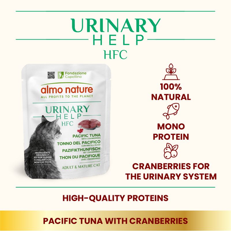Almo Nature HFC Urinary Help Saver Pack 24 x 50g Chicken Breast with Cranberries