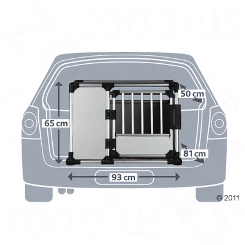 Trixie Aluminium Dog Crate - Large 93 x 81 x 65 cm (L x W x H)