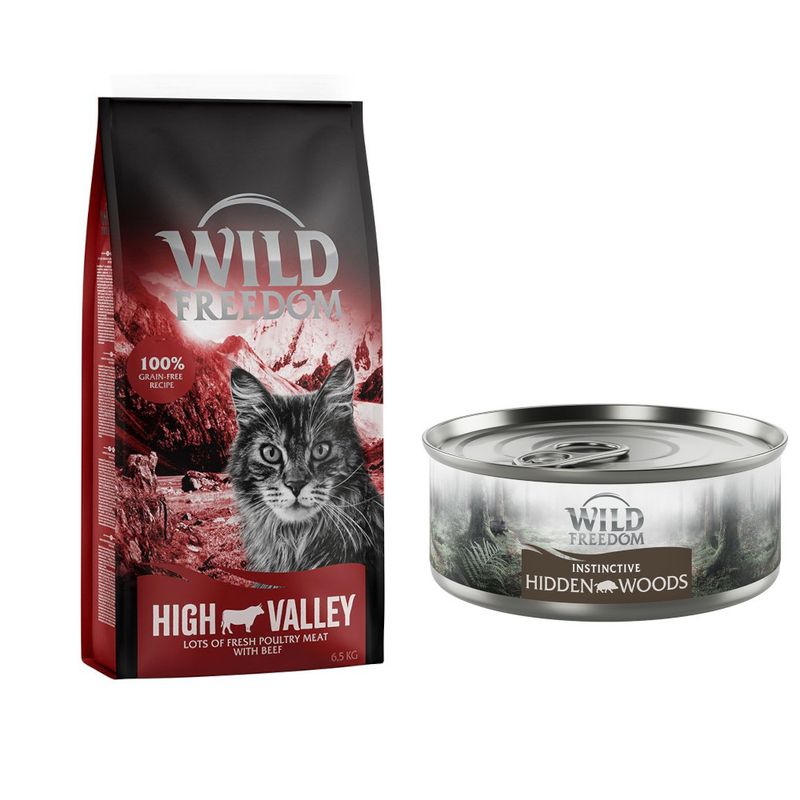 6.5kg Wild Freedom + 6 x 70g Instinctive Wet Food - Special Bundle!* Adult \