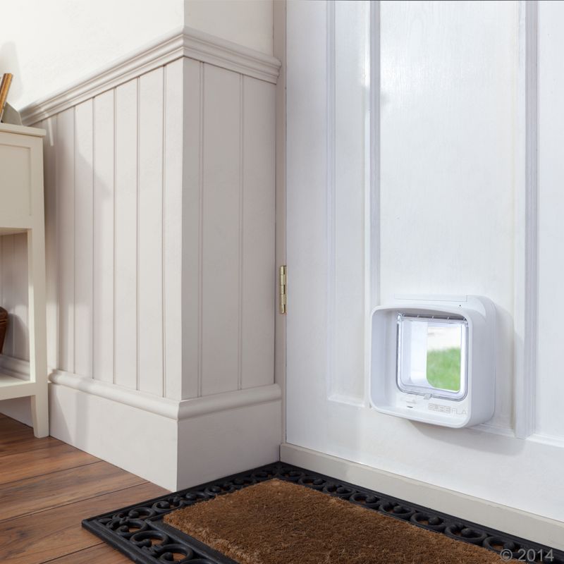 SureFlap DualScan Microchip Cat Flap White Cat Flap