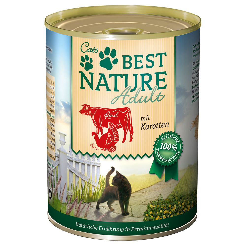 Best Nature Adult Cat Saver Pack 12 x 400g Poultry & Liver